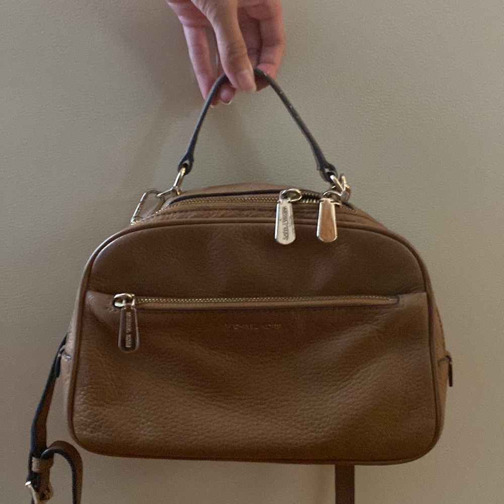 Michael Kors Brown top handle crossbody purse - Picture 7 of 7